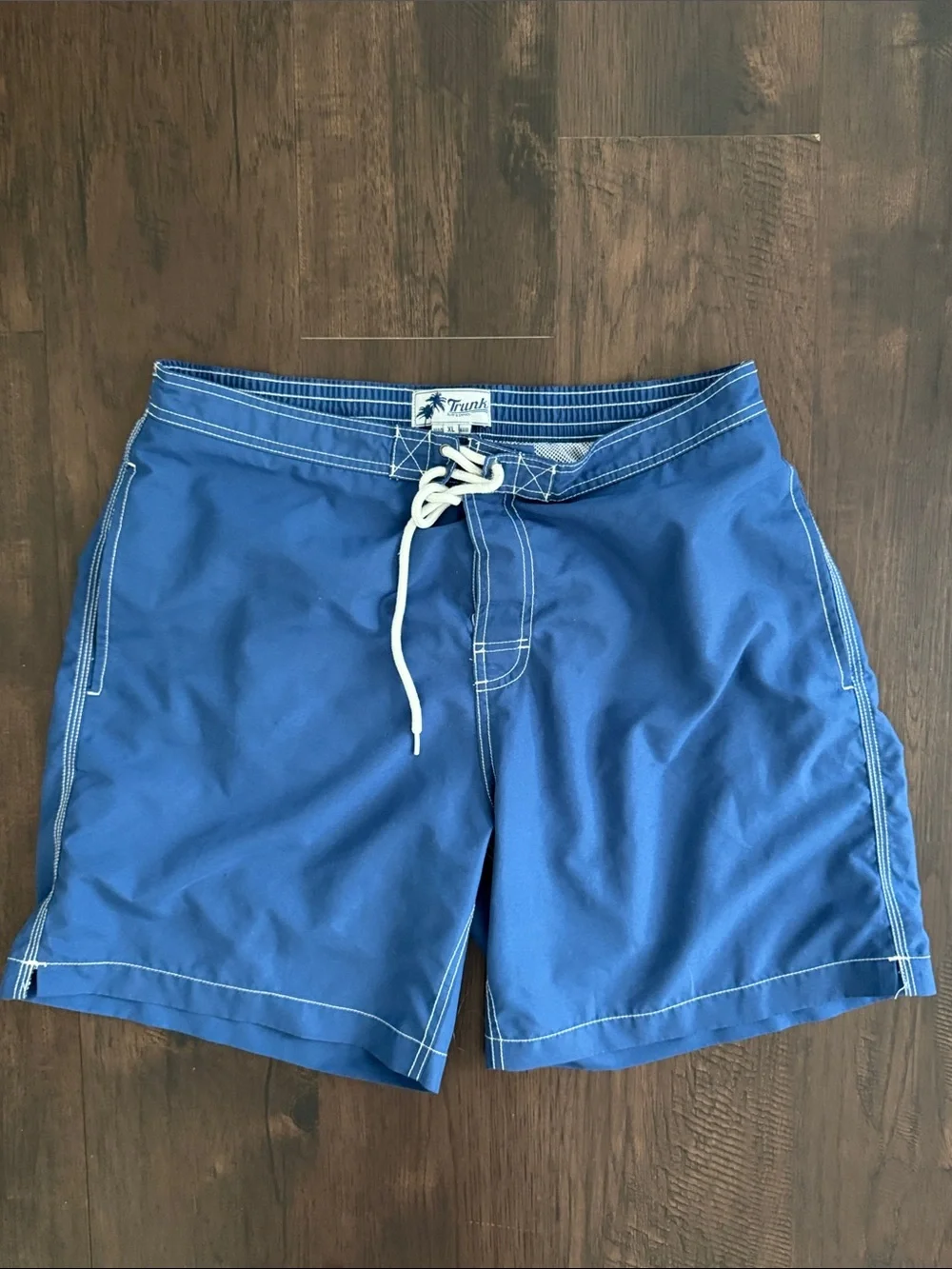 Trunk Men's Swim Board Shorts with White Drawstring